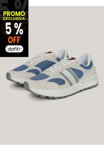 Tenis Blanco De Running De Tela Tommy Hilfiger Tommy Hilfiger