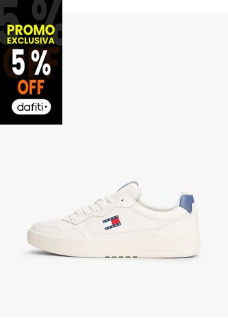 Tenis Azul De Cuero Color Block Tommy Hilfiger Tommy Hilfiger