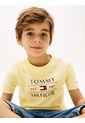 Camiseta Amarilla De Cuello Redondo Con Logo Tommy Hilfiger de Tommy Hilfiger