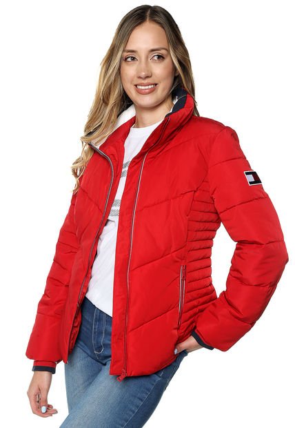 Chaqueta Acolchada Chamarras Tommy De Mujer Chaqueta