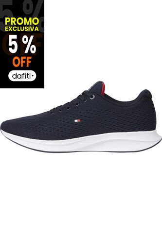 Tenis Azul Marino De Running Ligeras De Punto Tommy Hilfiger Tommy Hilfiger