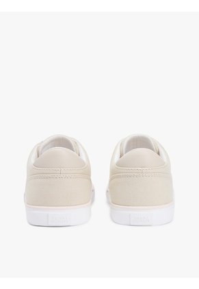 Tenis Beige De Diseño Bajo En Lona Tommy Hilfiger