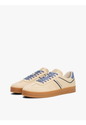 Tenis Beige The Greenwich De Texturas Mixtas Tommy Hilfiger