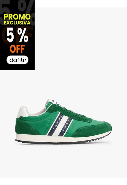 Tenis Verde Essential De Tacos Finos Tommy Hilfiger