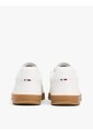 Tenis Blanco De Cuero Con Logo Metalizado Tommy Hilfiger de Tommy Hilfiger