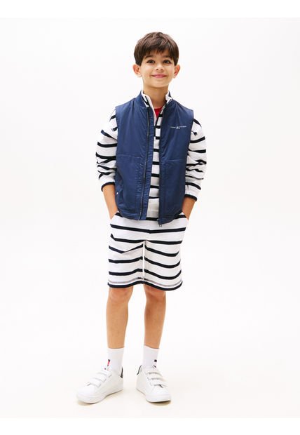 Chaleco Azul Acolchado, Plegable Y Muy Ligero Tommy Hilfiger