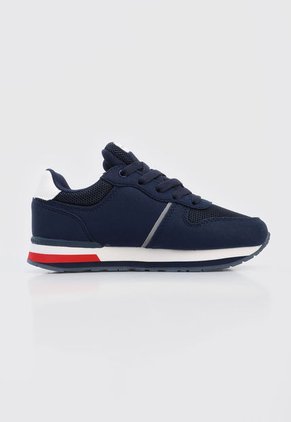 Tenis Lifestyle Azul-Blanco-Rojo Tommy Hilfiger Kids Low Cut Lace