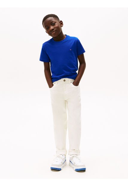 Camiseta Azul Essential De Cuello Redondo Tommy Hilfiger