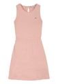 Vestido Rosa Sin Mangas En Mezcla De Lino Tommy Hilfiger de Tommy Hilfiger