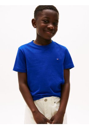 Camiseta Azul Essential De Cuello Redondo Tommy Hilfiger