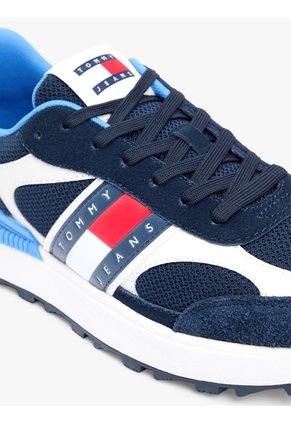Tenis Azul Color Block Estilo Running Tommy Hilfiger