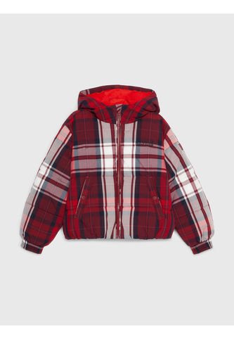 Chaqueta De Niña Cuadros Escoceses Con Gorro Tommy Hilfiger Tommy Hilfiger