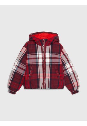 Chaqueta De Niña Cuadros Escoceses Con Gorro Tommy Hilfiger