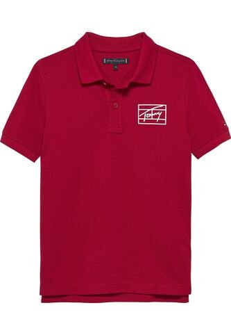 Polo Rojo Varsity Con Logo Gráfico Tommy Hilfiger Tommy Hilfiger