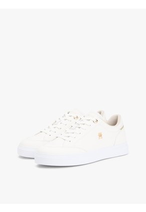 Tenis Blanco De Cuero Con Suela Cupsole Tommy Hilfiger