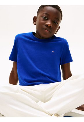 Camiseta Azul Essential De Cuello Redondo Tommy Hilfiger