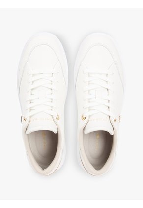 Tenis Blanco De Cuero Con Suela Cupsole Tommy Hilfiger