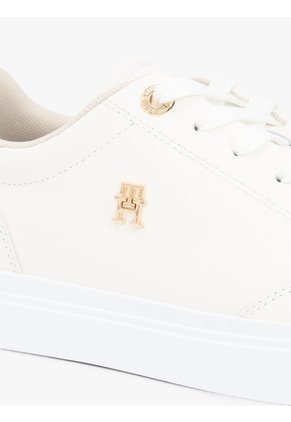 Tenis Blanco De Cuero Con Suela Cupsole Tommy Hilfiger