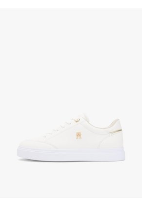 Tenis Blanco De Cuero Con Suela Cupsole Tommy Hilfiger
