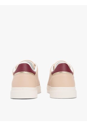 Tenis Beige De Cuero Con Suela Cupsole Tommy Hilfiger