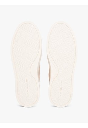 Tenis Beige De Cuero Con Suela Cupsole Tommy Hilfiger