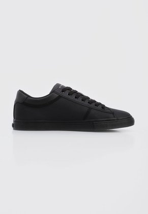 Tenis Lifestyle Negro Tommy Hilfiger Iconic Leather Vulc Punched