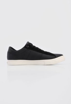 Tenis Lifestyle Negro-Marfil Tommy Hilfiger Basic Leather