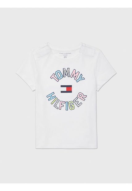 Camiseta Lentejuelas Niña Blanco Tommy Hilfiger