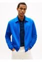 Chaqueta Azul De Felpa Con Logo Bordado Tommy Hilfiger de Tommy Hilfiger