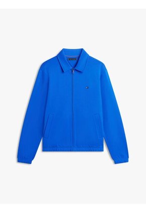 Chaqueta Azul De Felpa Con Logo Bordado Tommy Hilfiger