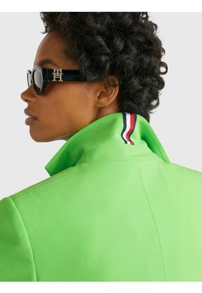 Americana De Traje Con Botonadura Sencilla Mujer Verde Tommy Hilfiger