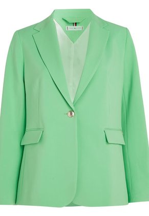 Americana De Traje Con Botonadura Sencilla Mujer Verde Tommy Hilfiger