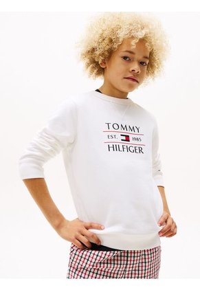 Saco Blanco Con Logo Tommy Hilfiger