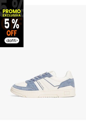 Tenis Azul De Mezcla De Ante Y Suela Cupsole Tommy Hilfiger Tommy Hilfiger