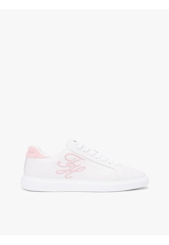 Tenis Blanco De Cuero Con Logo Bordado Tommy Hilfiger Tommy Hilfiger