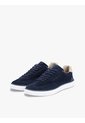 Tenis Azul Marino De Ante Con Logo En Relieve Tommy Hilfiger de Tommy Hilfiger