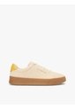 Tenis Beige De Ante Con Talón A Contraste Tommy Hilfiger de Tommy Hilfiger