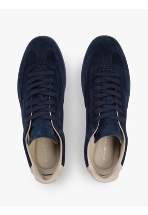 Tenis Azul Marino De Ante Con Logo En Relieve Tommy Hilfiger