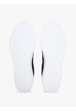 Tenis Azul Marino De Ante Con Logo En Relieve Tommy Hilfiger