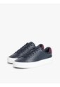 Tenis Azul Oscuro De Cuero Con Suela Cupsole Tommy Hilfiger de Tommy Hilfiger