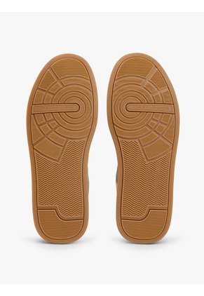 Tenis Beige De Ante Con Talón A Contraste Tommy Hilfiger