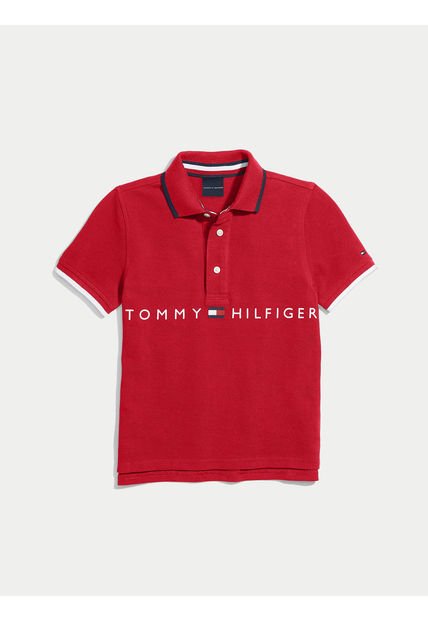Polo Niño Manga Corta Rojo Tomas Mens