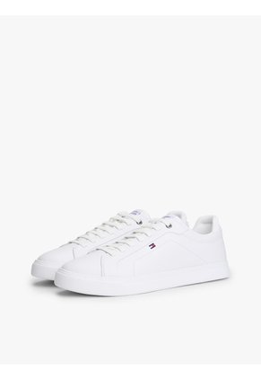 Tenis Blanco De Tenis Hilfiger Icon De Cuero Tommy Hilfiger