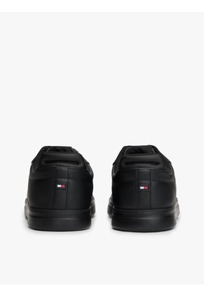 Tenis Negro De Tenis Hilfiger Icon De Cuero Tommy Hilfiger