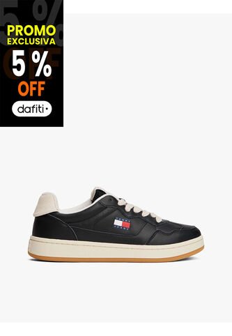 Tenis Negro Archive De Cuero Tommy Hilfiger Tommy Hilfiger