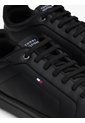 Tenis Negro De Tenis Hilfiger Icon De Cuero Tommy Hilfiger de Tommy Hilfiger