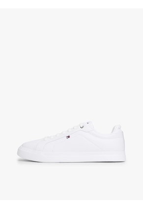 Tenis Blanco De Tenis Hilfiger Icon De Cuero Tommy Hilfiger