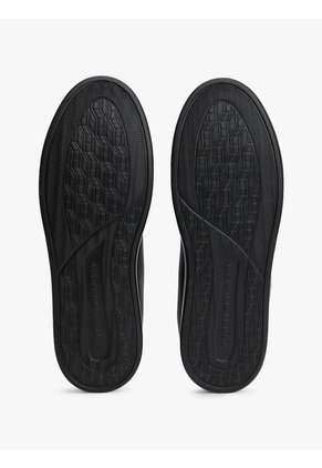Tenis Negro De Tenis Hilfiger Icon De Cuero Tommy Hilfiger