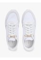 Tenis Blanco De Ante Con Mezcla De Texturas Tommy Hilfiger de Tommy Hilfiger