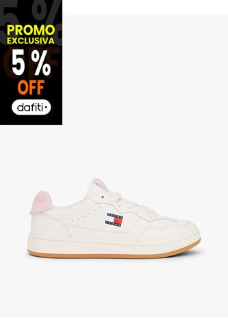 Tenis Blanco Archive De Cuero Tommy Hilfiger Tommy Hilfiger